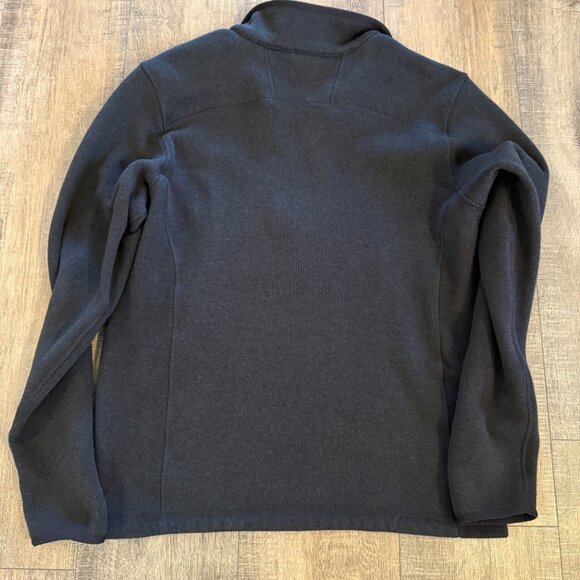 The North Face 1/4 Zip Black Pullover Fleece Sweater Men's Size M - Picture 3 of 6